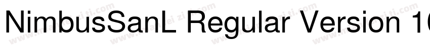 NimbusSanL Regular Version 105字体转换